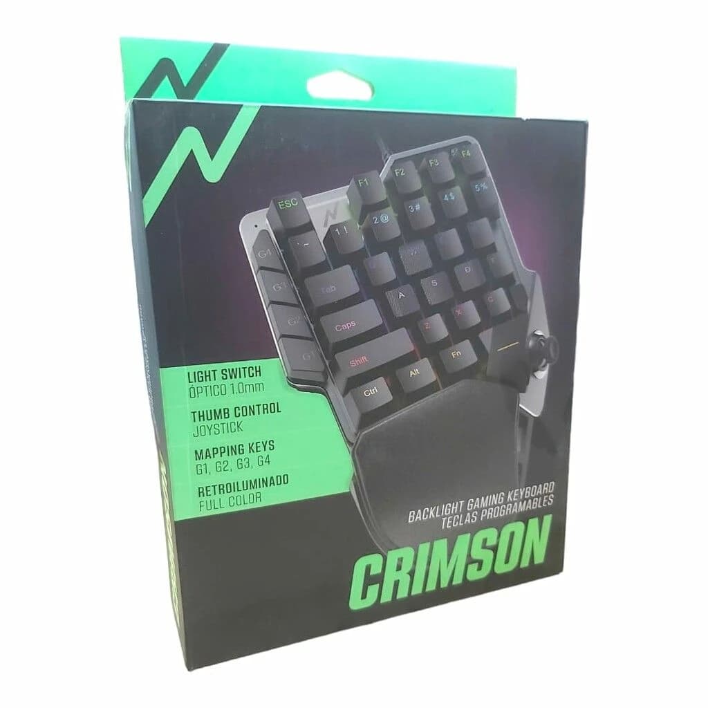 TECLADO ONE HAND+ANALOGICO+TECLADO CRIMSON