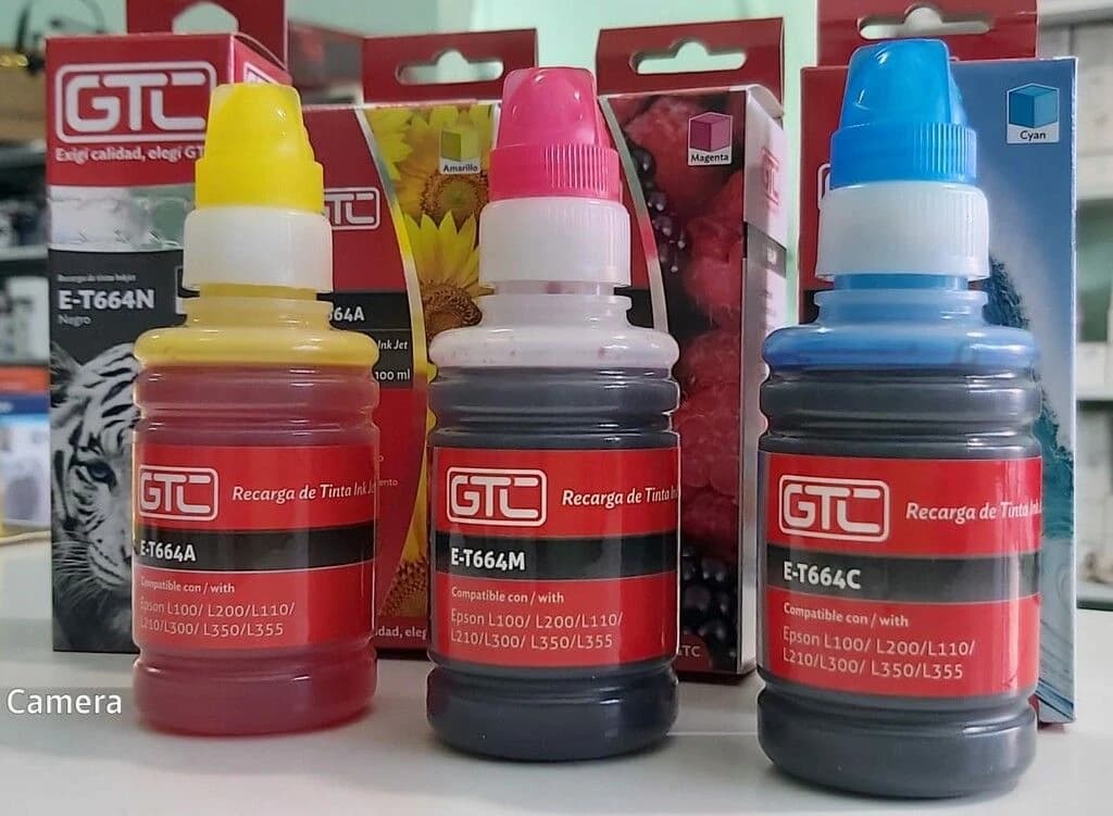 TINTA SISTEMA CONTINUO P/EPSON E-T664 CYAN 100ML L100/L200/L110/L210/L300/L350/L355