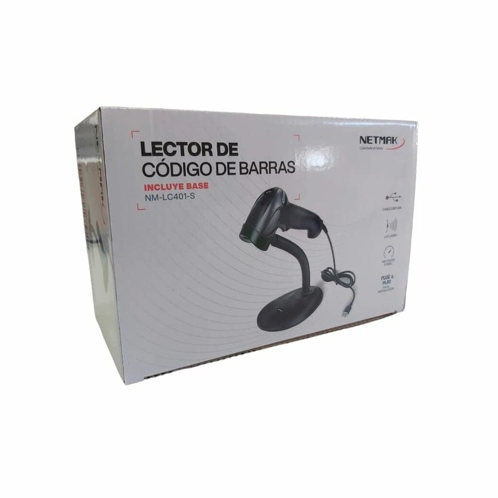 LECTOR CODIGO DE BARRA USB LC401-S NETMAK