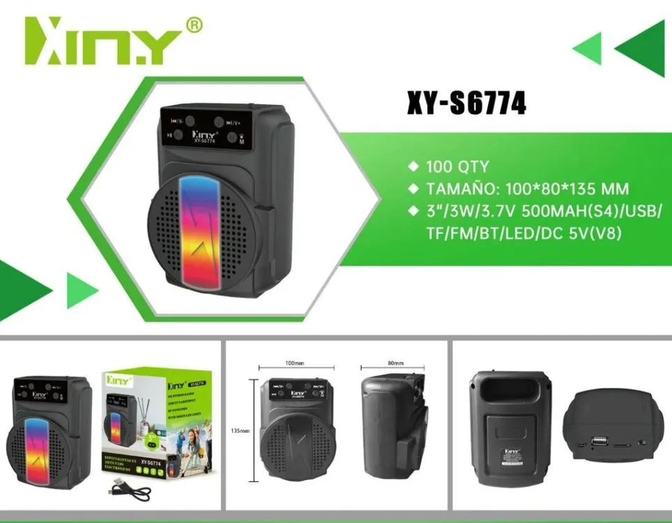 PARLANTE XINY XY-S6774 3W 500 mAh DC5V