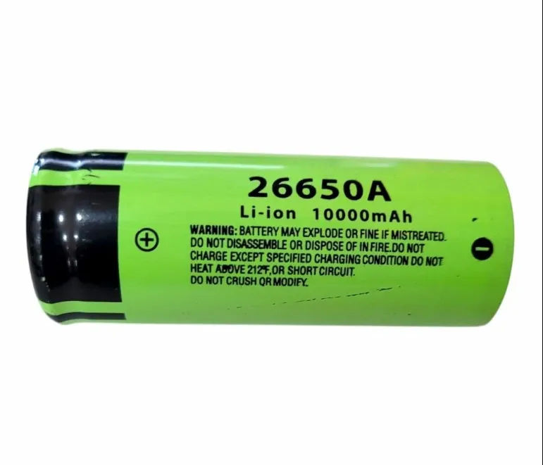 CELDAS RECARGABLES VERDE 10000mAH 3.7V 26650 LN925A