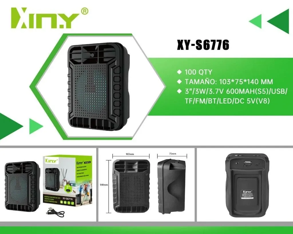 PARLANTE XINY XY-6776 3W 500 mAh DC5V