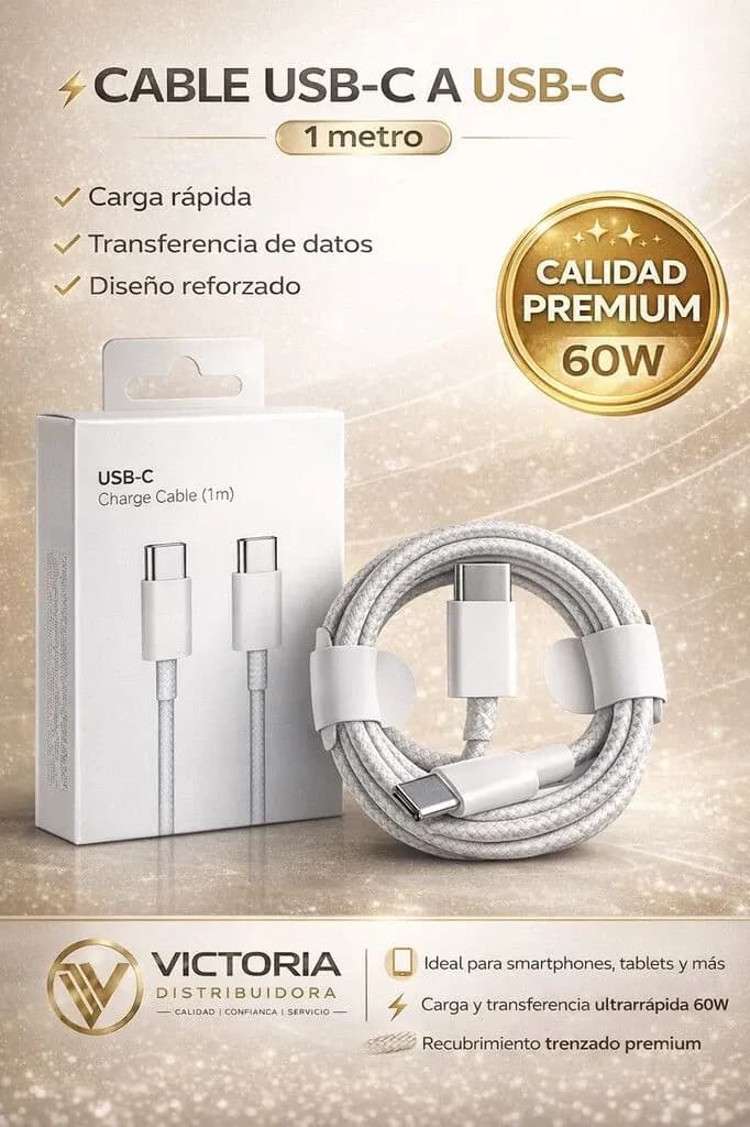 Cable Tipo C a Tipo C - 60w 6027 PARA IPHONE