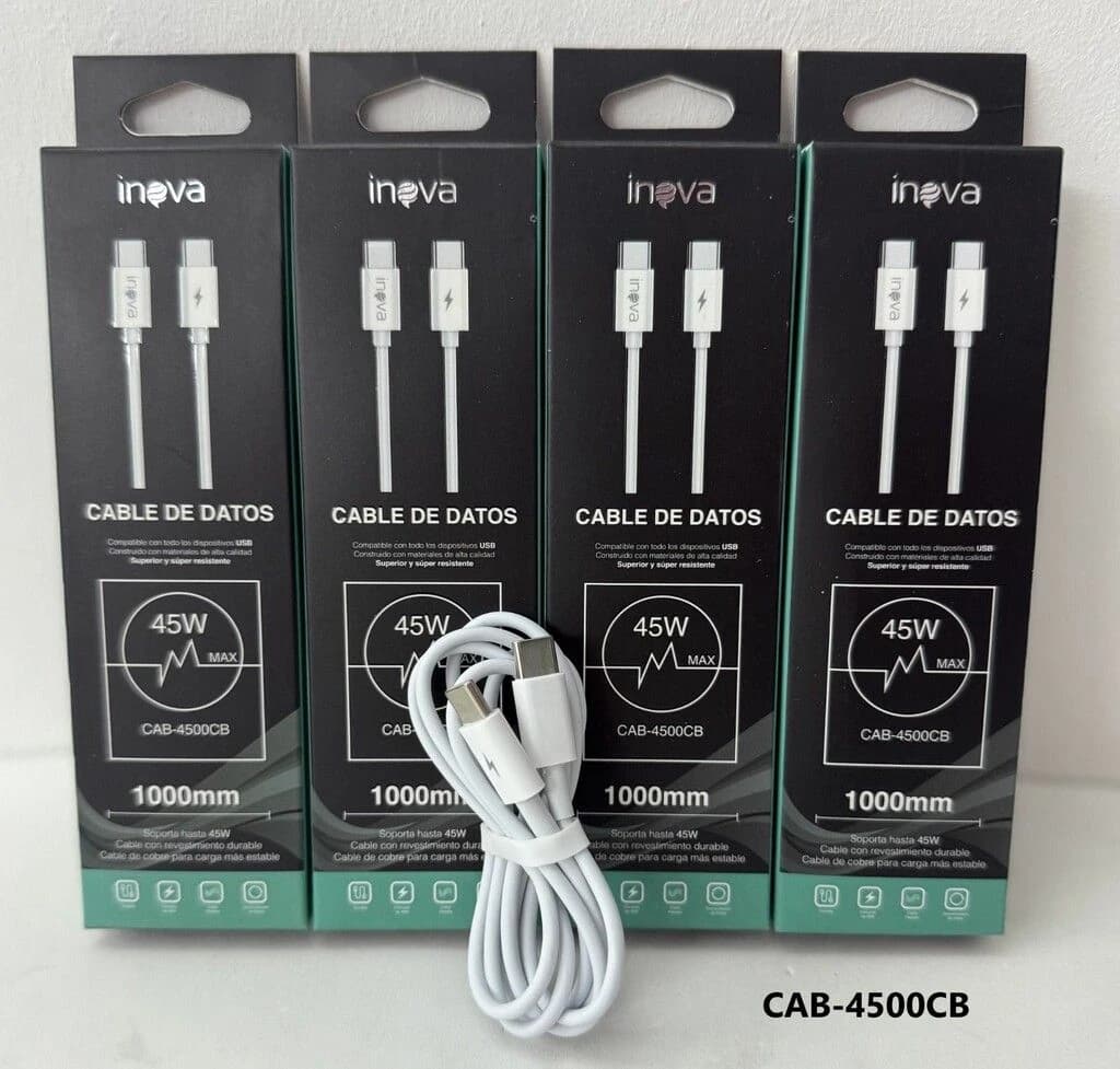 CABLE USB INOVA TIPO C 45W CAB-4500CB