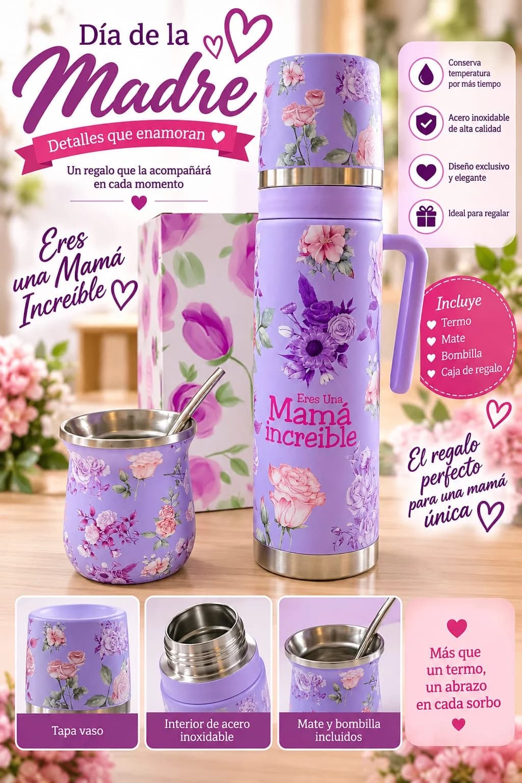 TERMO + MATE MOTIVO MAMA