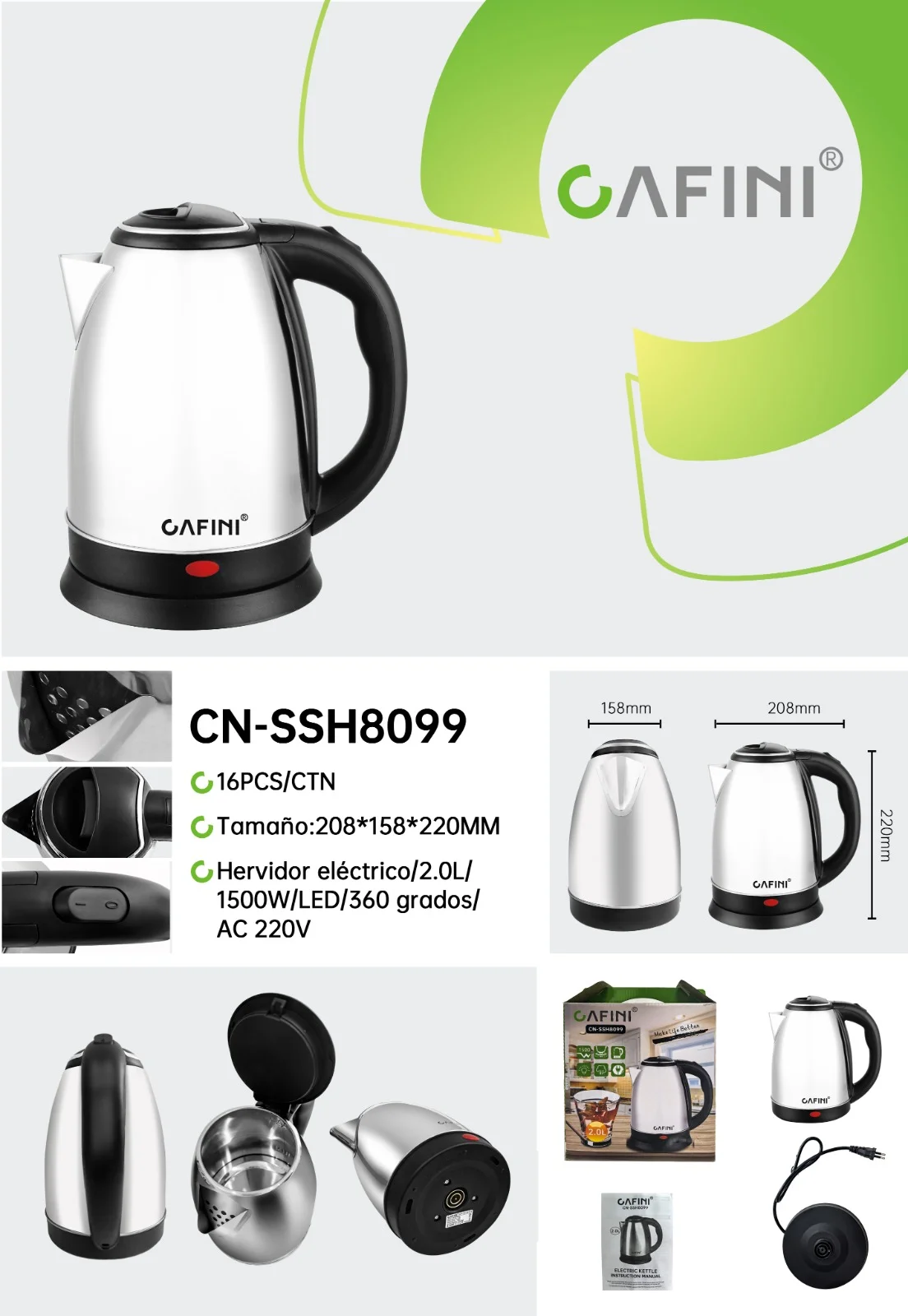 PAVA ELECTRICA CAFINI CN-SSH8099