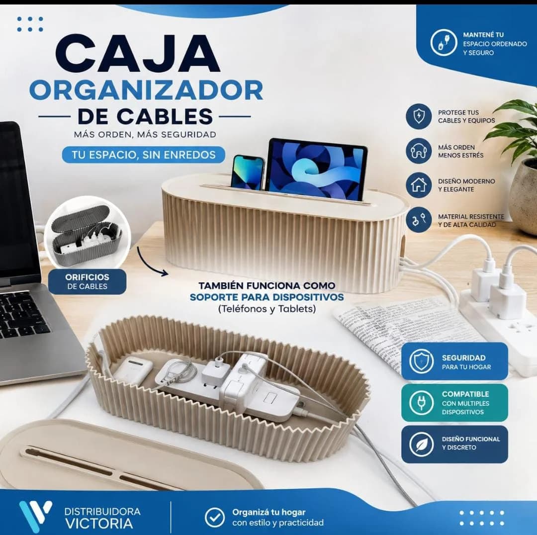 ORGANIZADOR DE CABLES P/CASA MLD-45