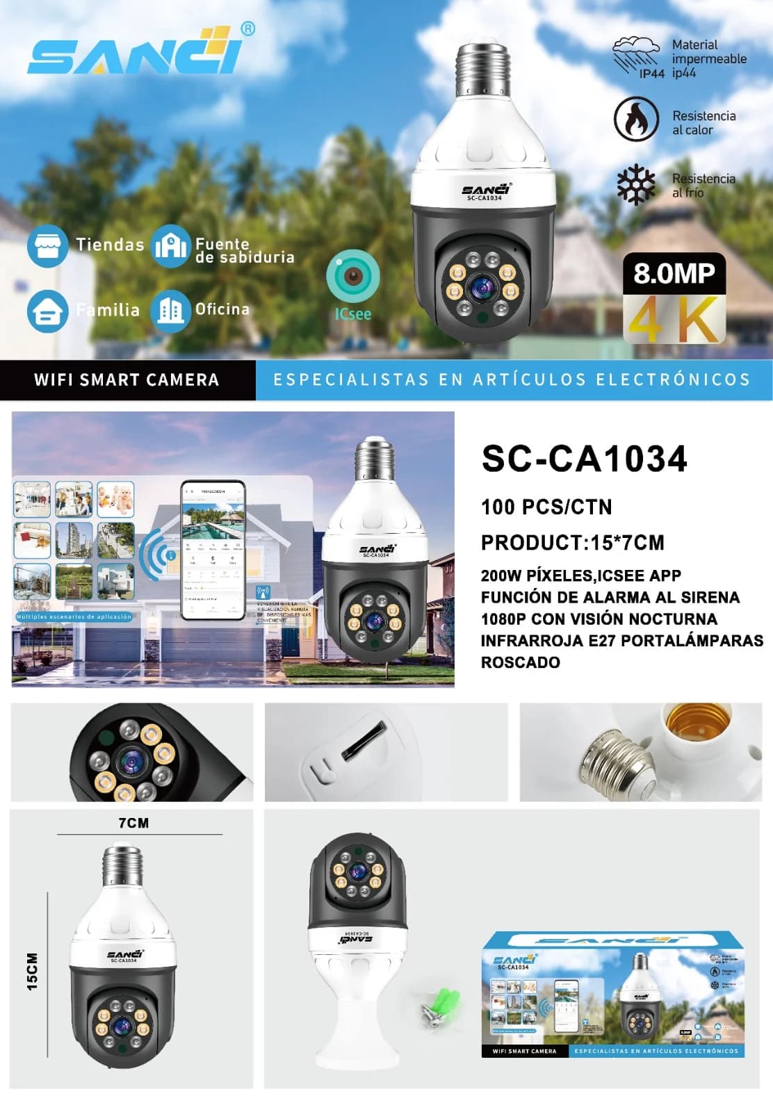 CAMARA FOCO SANCI SC-CA1034