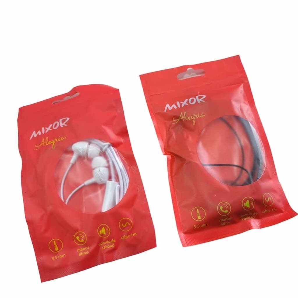 AURICULAR MIXOR ALEGRIA BLANCO Y NEGRO MOD28