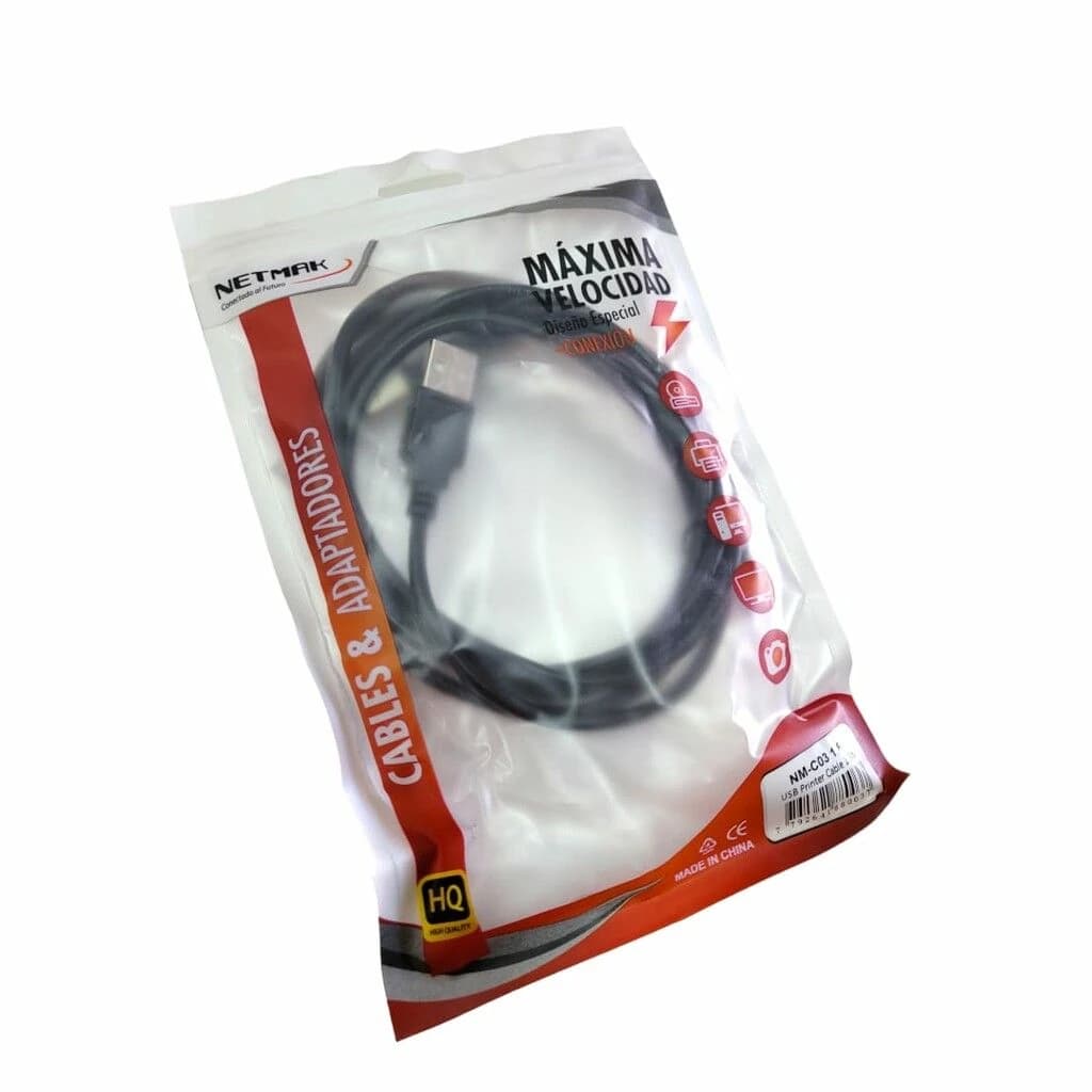 CABLE IMPRESORA 1.8M NETMAK