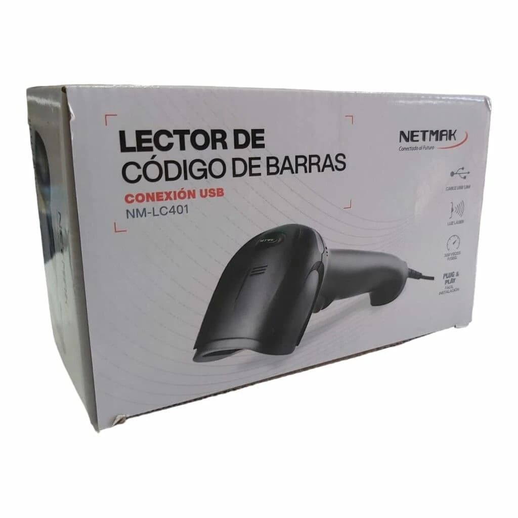 LECTOR CODIGO DE BARRA USB LC401 NETMAK