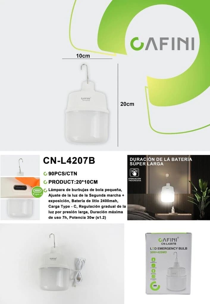 FOCO DE EMERGENCIA CAFINI CN-L4207B POTENCIA 30W