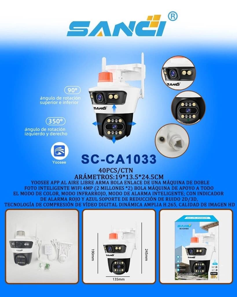 CAMARA DE SEGURIDAD SANCI SC-CA1033