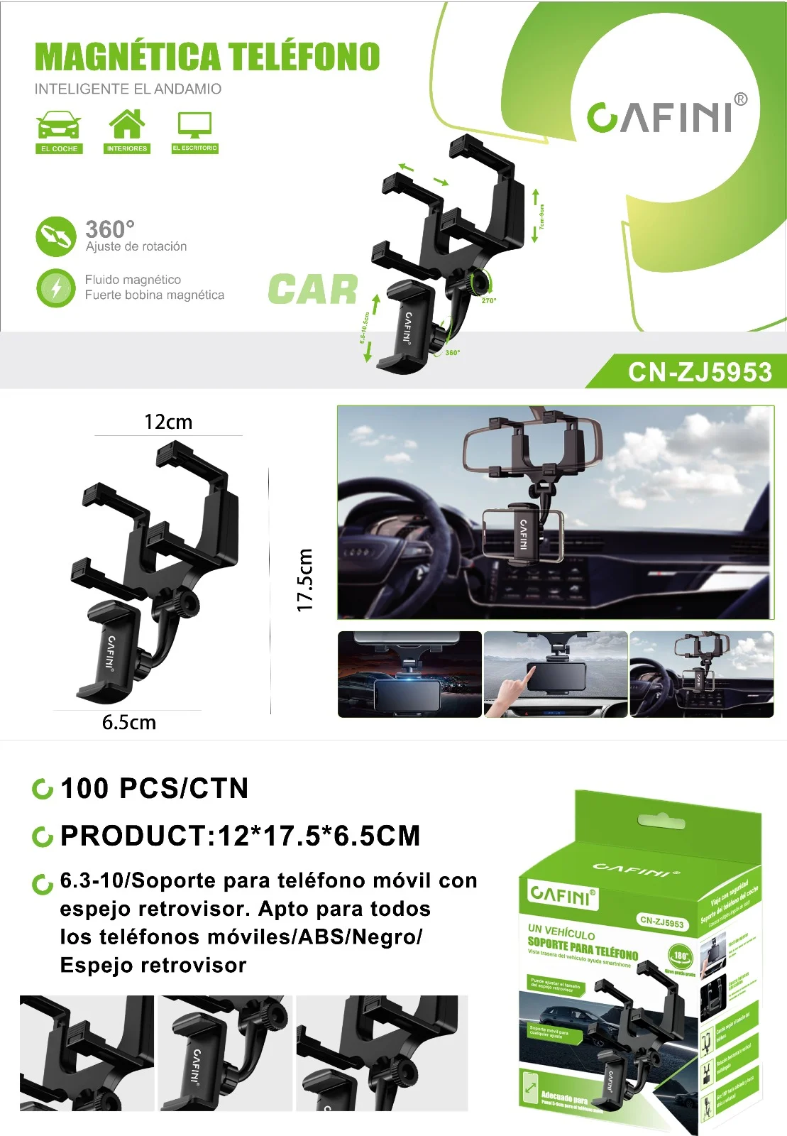 SOPORTE HOLDER CAFINI CN-ZJ5953