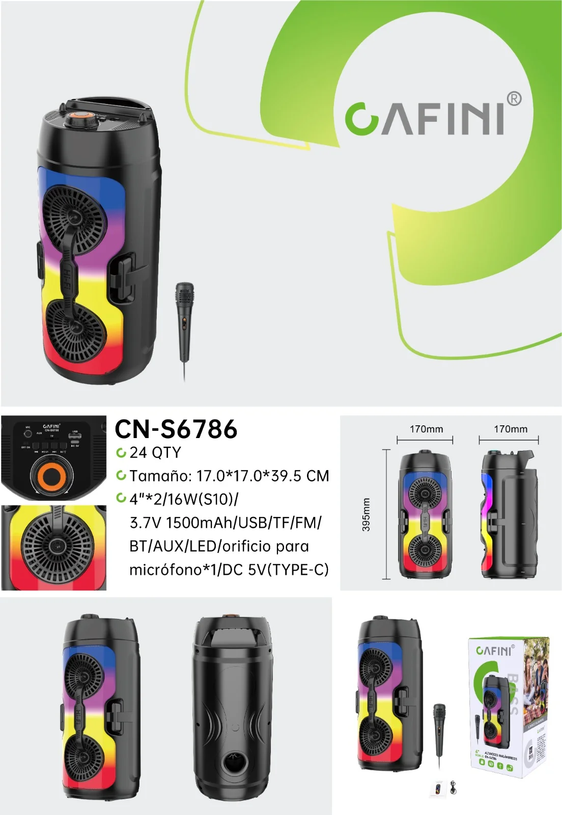 PARLANTE MEDIANO CN-S6786