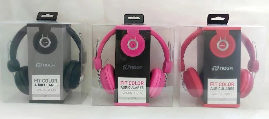 AURICULAR NOGA FIT COLOR ROJO-VERDE-ROSADO