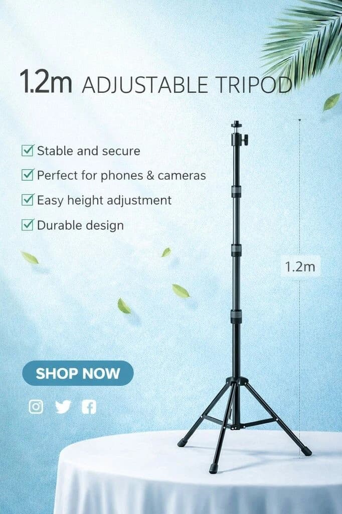TRIPODE DE CELULAR/CAMARA 1.2M ST-02