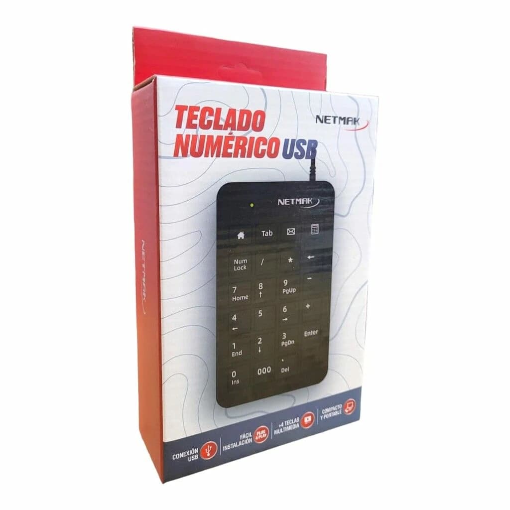 MINI TECLADO NUMERICO USB KB250 NETMAK