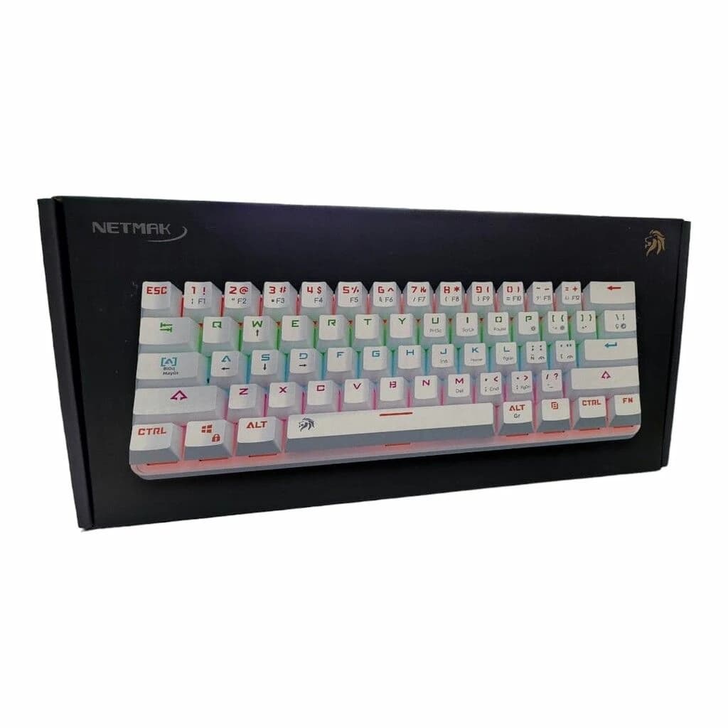 TECLADO MECANICO NM-DOMINANTE 60% BLANCO